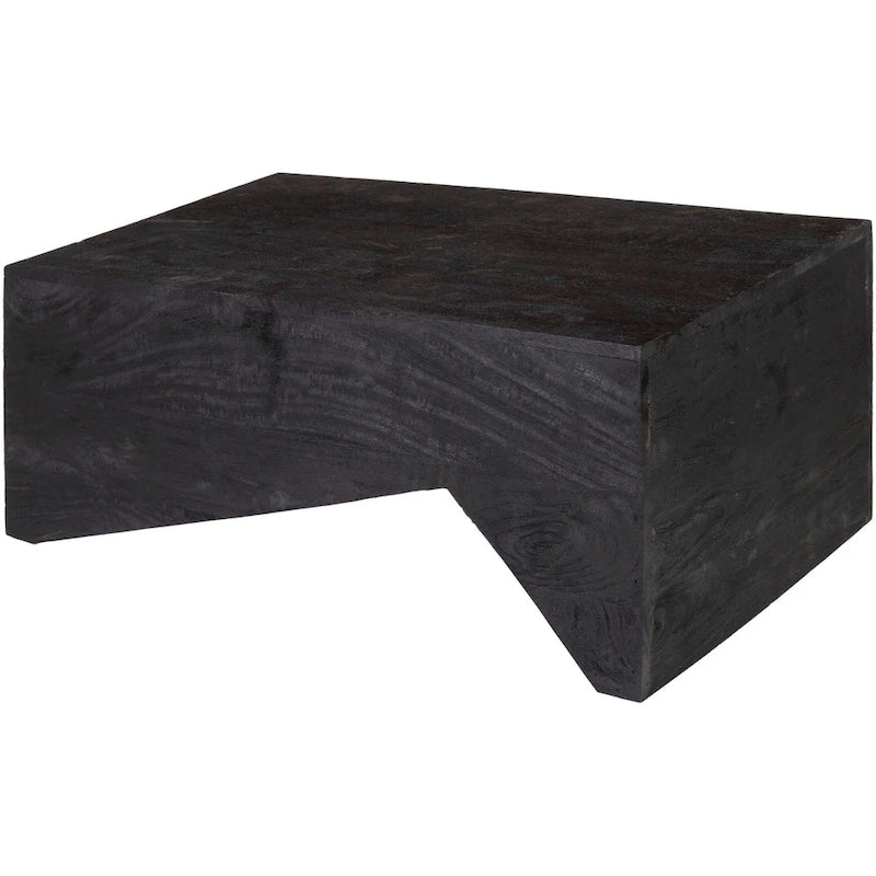 Table basse angulaire en bois