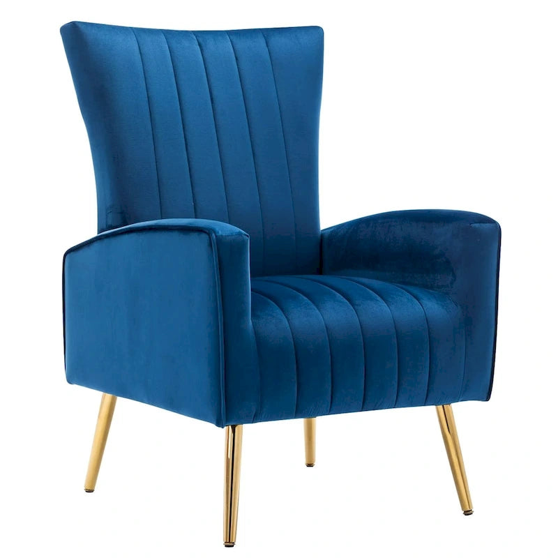 Fauteuil douillet en velours Fauteuil confortable