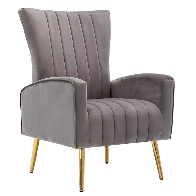 Fauteuil douillet en velours Fauteuil confortable