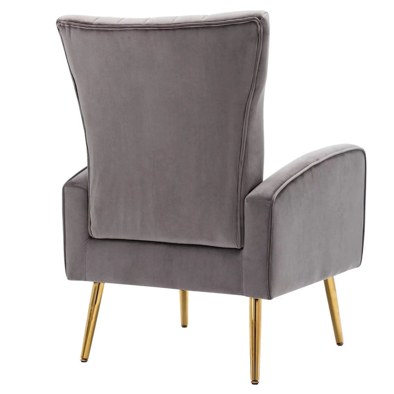 Fauteuil douillet en velours Fauteuil confortable