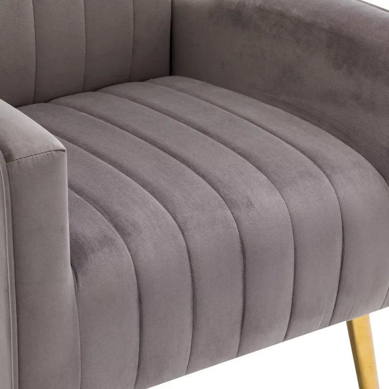 Fauteuil douillet en velours Fauteuil confortable