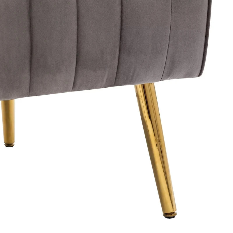 Fauteuil douillet en velours Fauteuil confortable