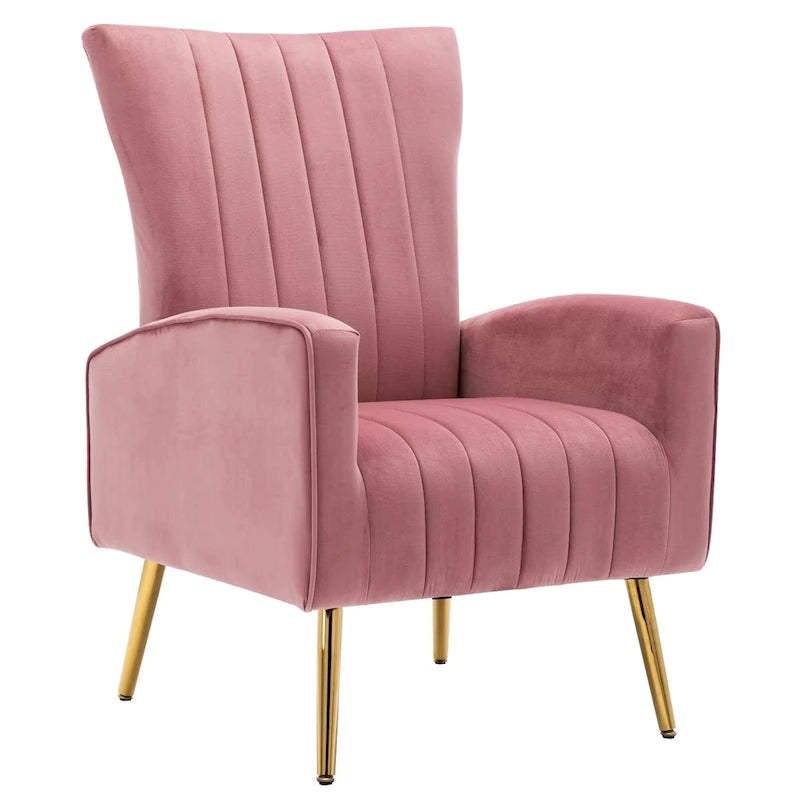 Fauteuil douillet en velours Fauteuil confortable