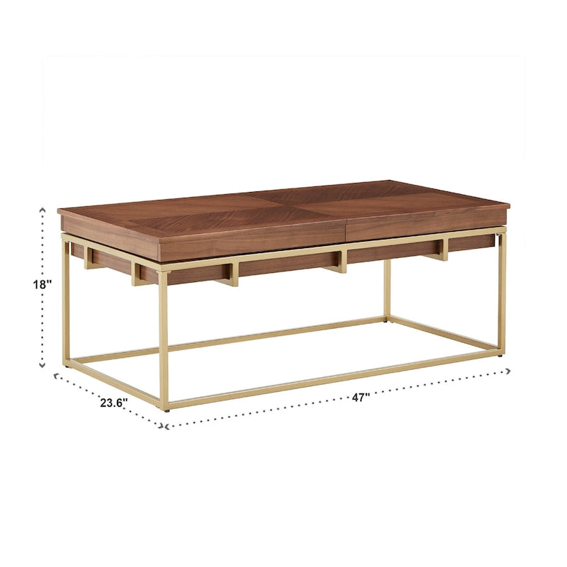 Table carrée avec piètement en métal par