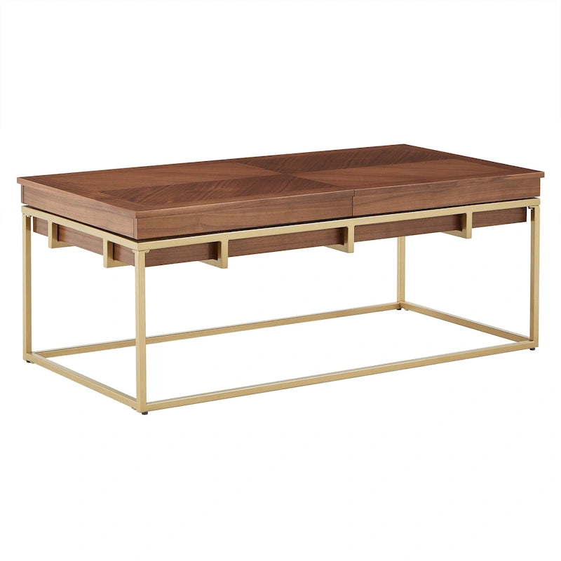 Table carrée avec piètement en métal par