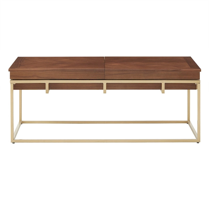 Table carrée avec piètement en métal par