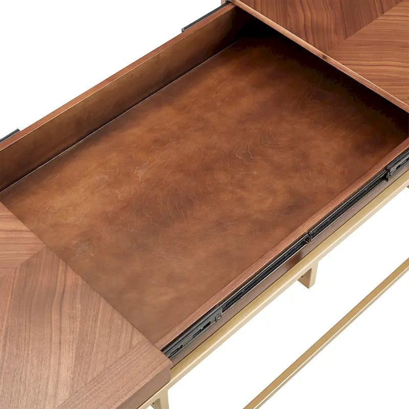 Table carrée avec piètement en métal par
