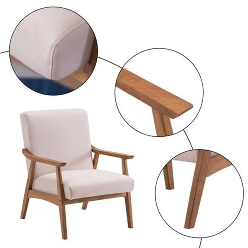 Chaise moderne avec cadre en bois massif