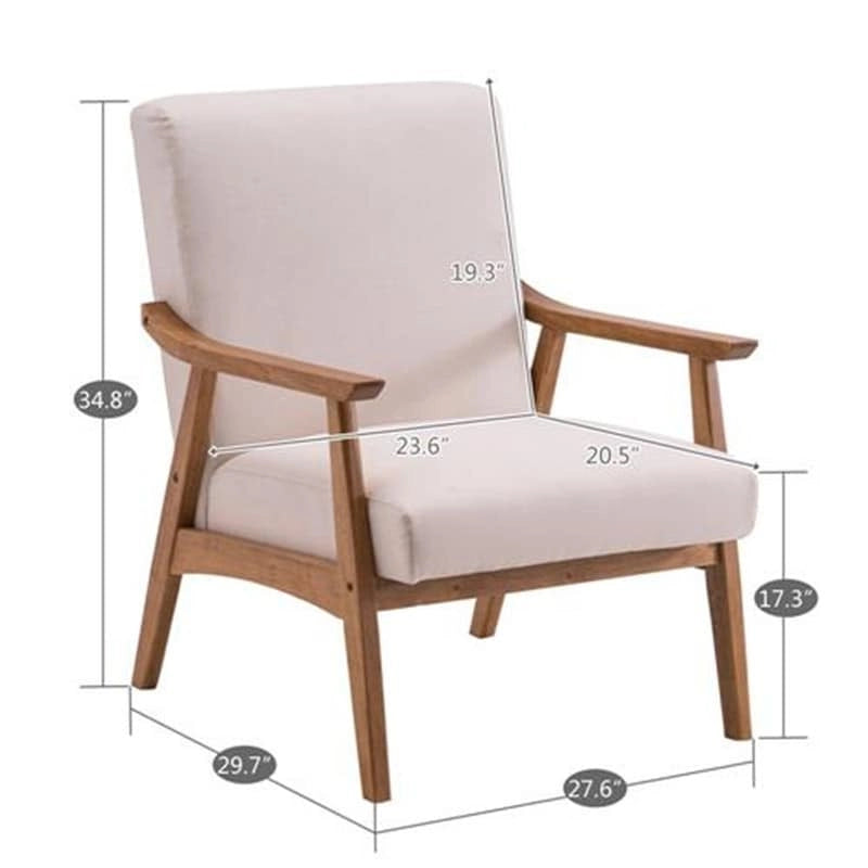 Chaise moderne avec cadre en bois massif