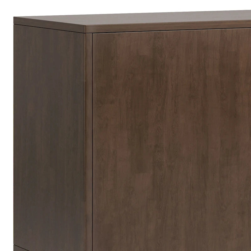 Buffet en noyer brun au design Mid-Century