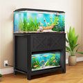 Meuble d'aquarium avec prises électriques