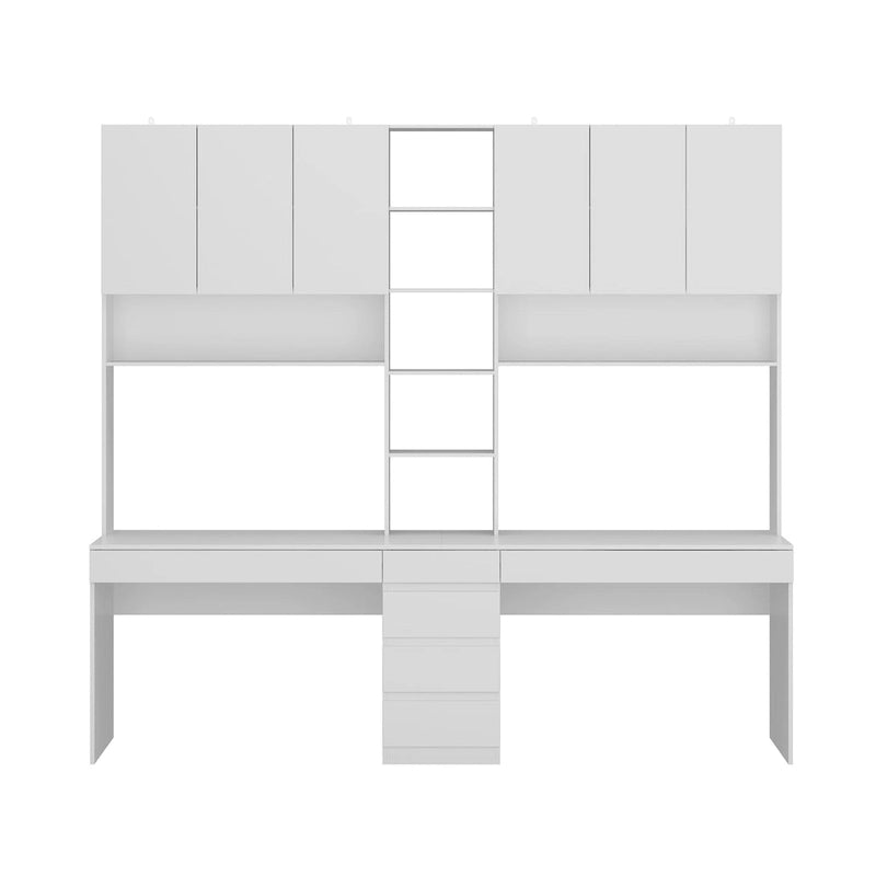 Bureau de jeu blanc spacieux