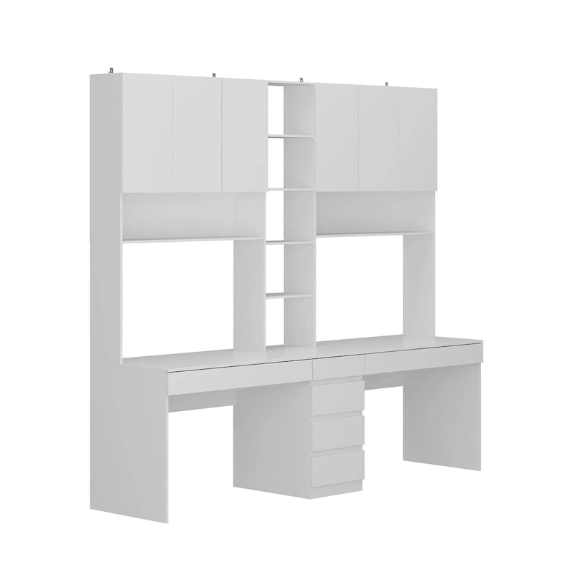 Bureau de jeu blanc spacieux