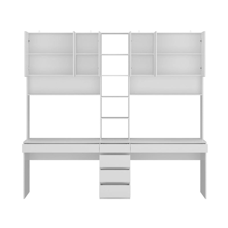 Bureau de jeu blanc spacieux