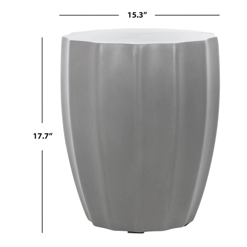 Table d'appoint en béton pour intérieur/extérieur