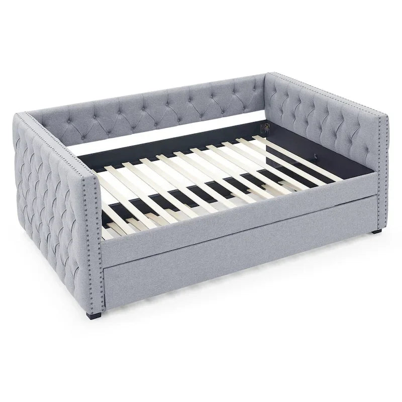 Lit de repos/banquette rembourré(e) avec lit gigogne double