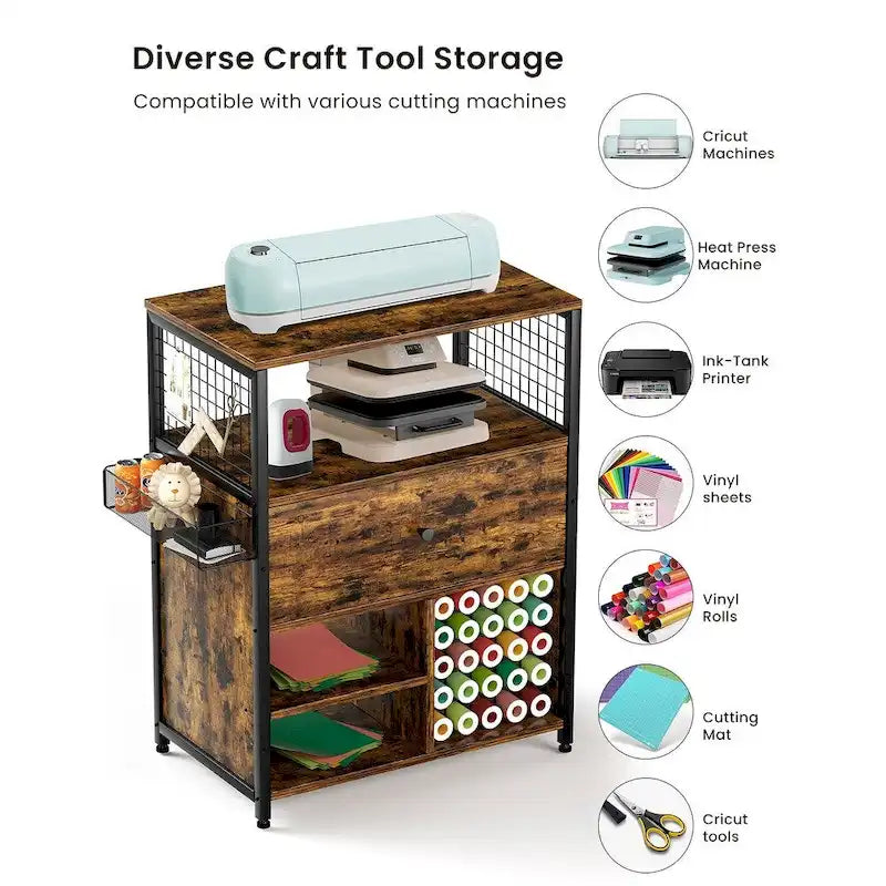 Meubles de rangement, Meubles de rangement pour loisirs créatifs avec tiroirs, Tables/établis pour loisirs créatifs