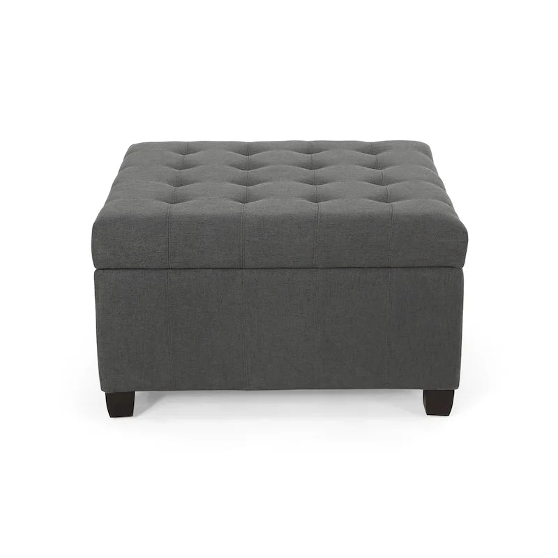 Banc ottoman de rangement capitonné