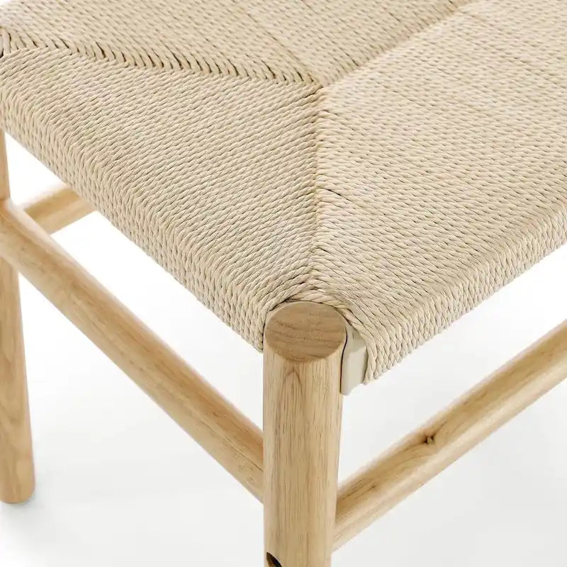 Banc d'intérieur en hévéa naturel