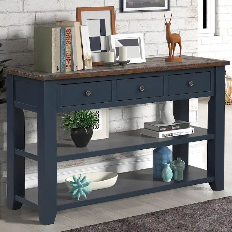 Console en bois de pin massif