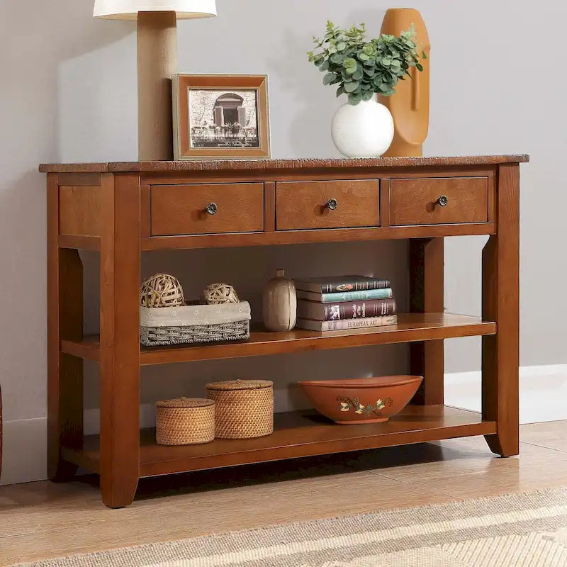 Console en bois de pin massif