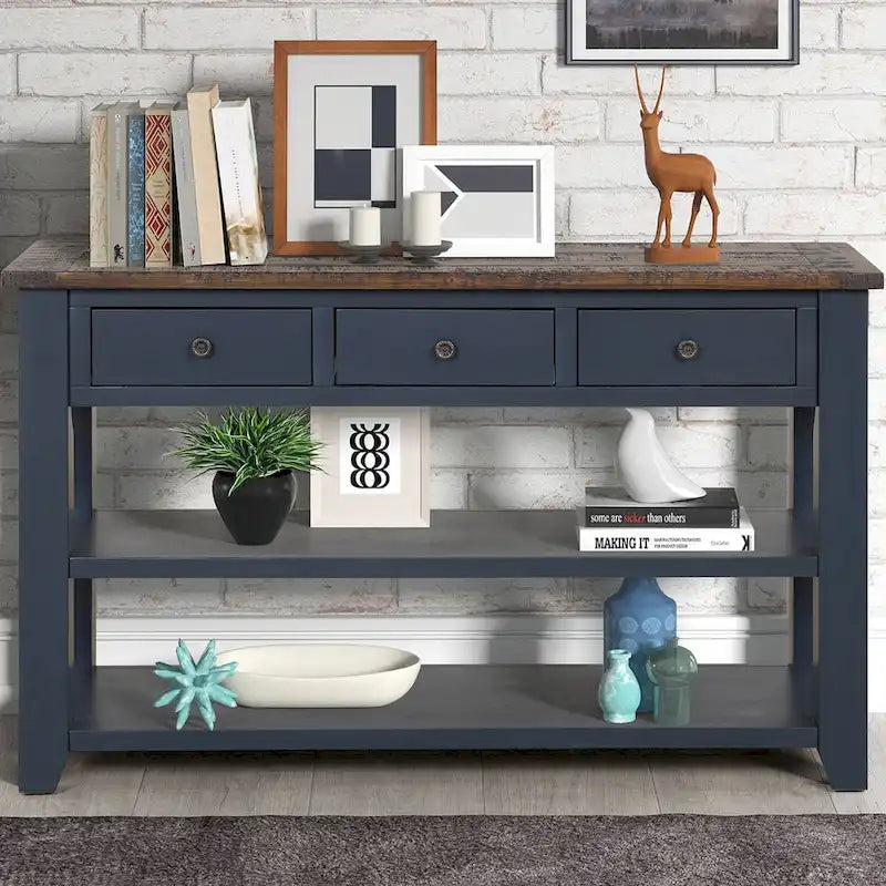 Console en bois de pin massif