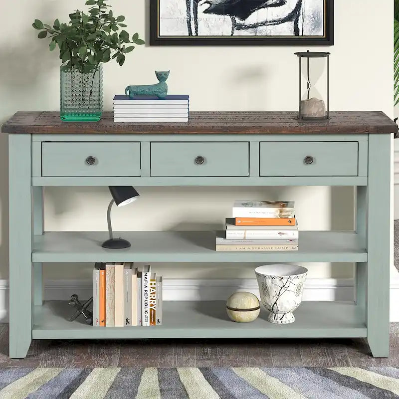 Console en bois de pin massif