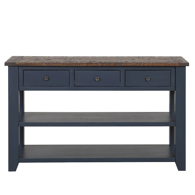 Console en bois de pin massif