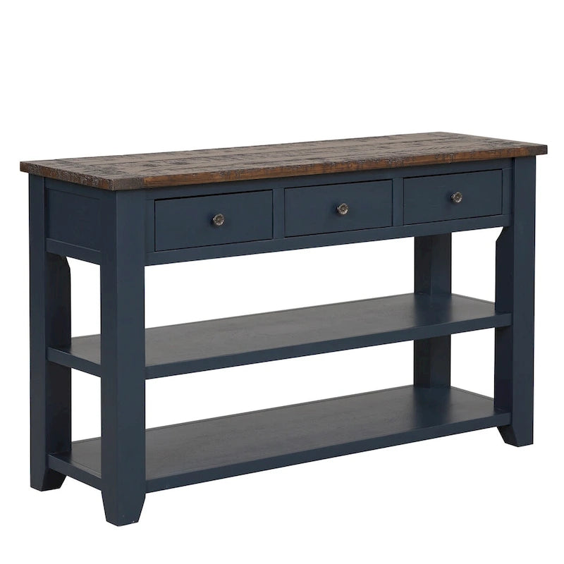 Console en bois de pin massif