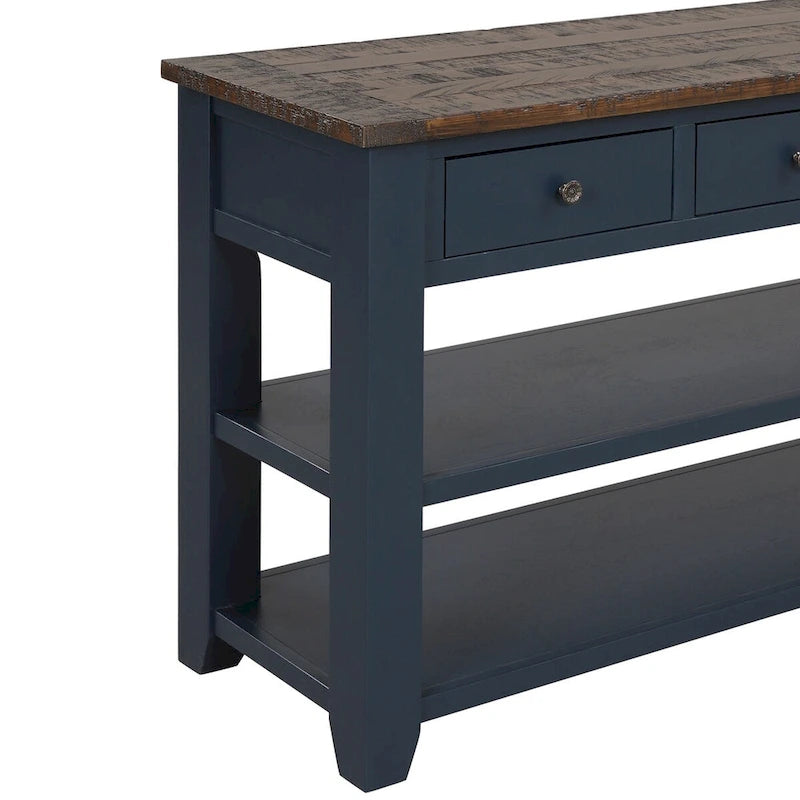 Console en bois de pin massif