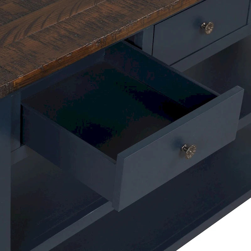 Console en bois de pin massif
