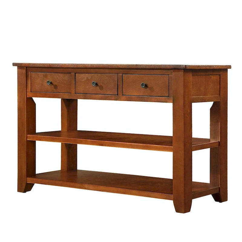 Console en bois de pin massif