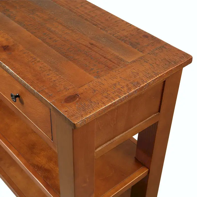 Console en bois de pin massif