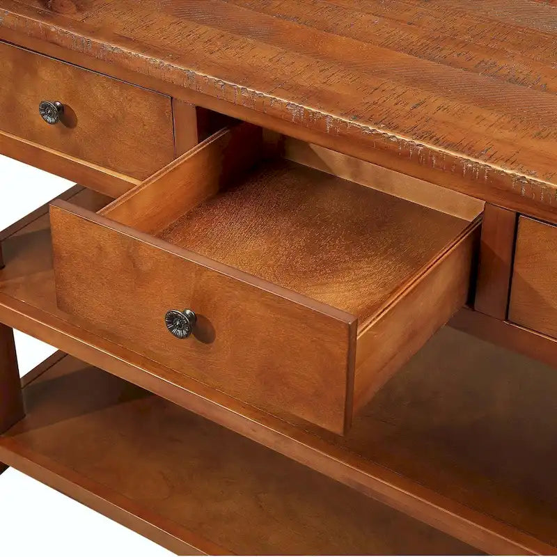 Console en bois de pin massif