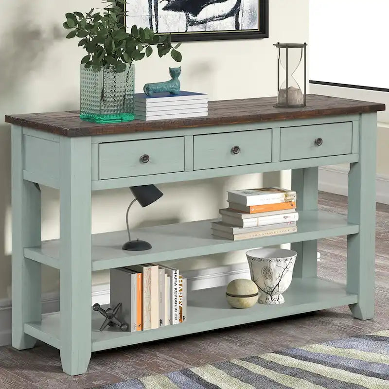 Console en bois de pin massif
