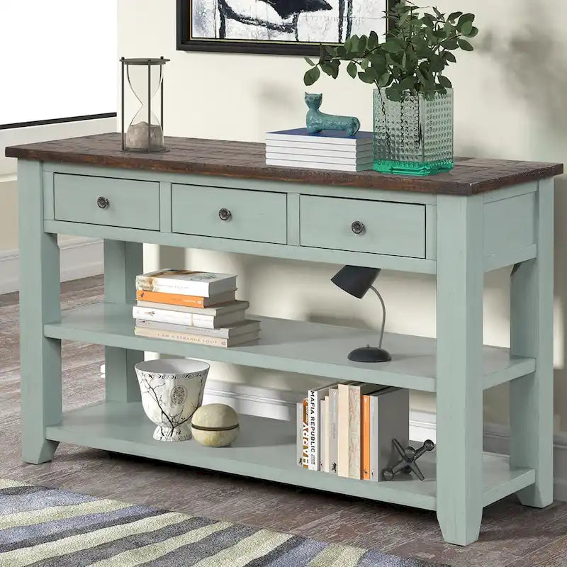 Console en bois de pin massif