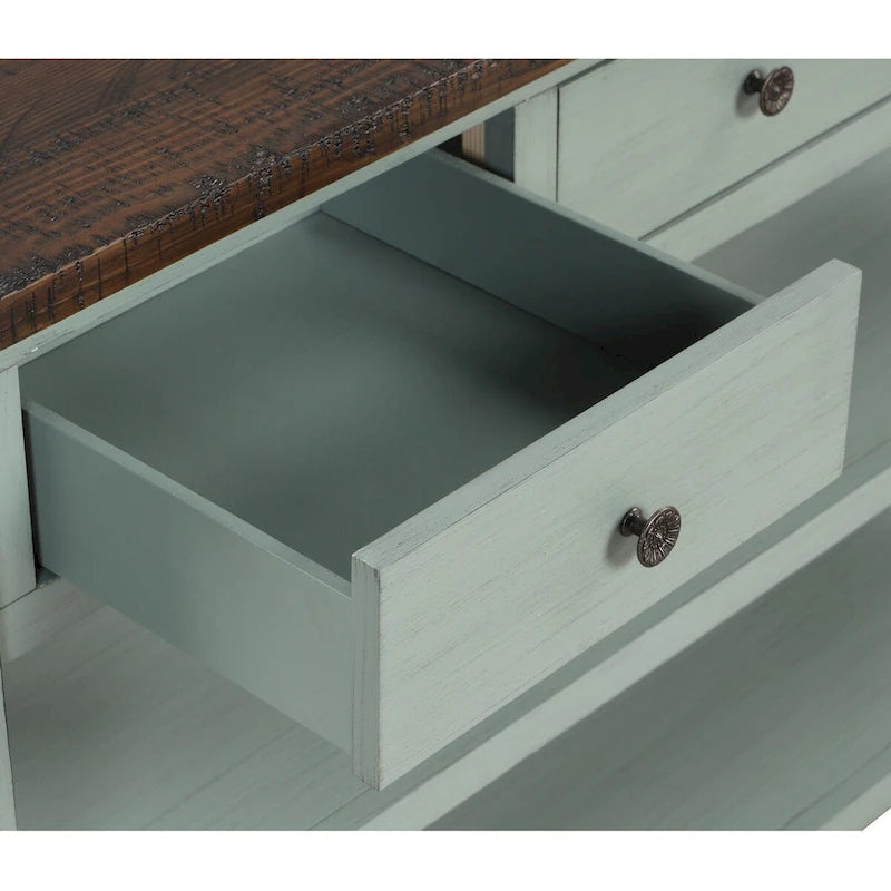 Console en bois de pin massif
