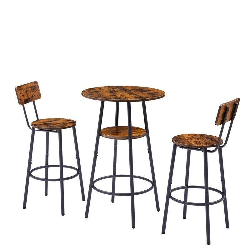 Table de bar avec comptoir rond, table de salle à manger bistro pour cuisine
