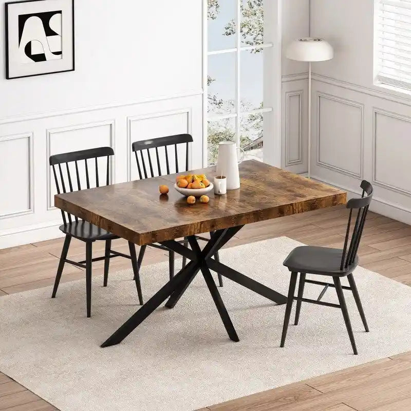 Table à manger extensible de style rustique/campagne pour personnes