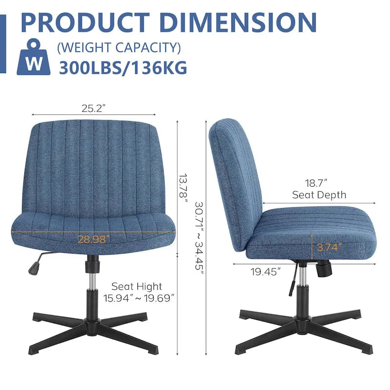 Chaise de coiffeuse pivotante à hauteur réglable