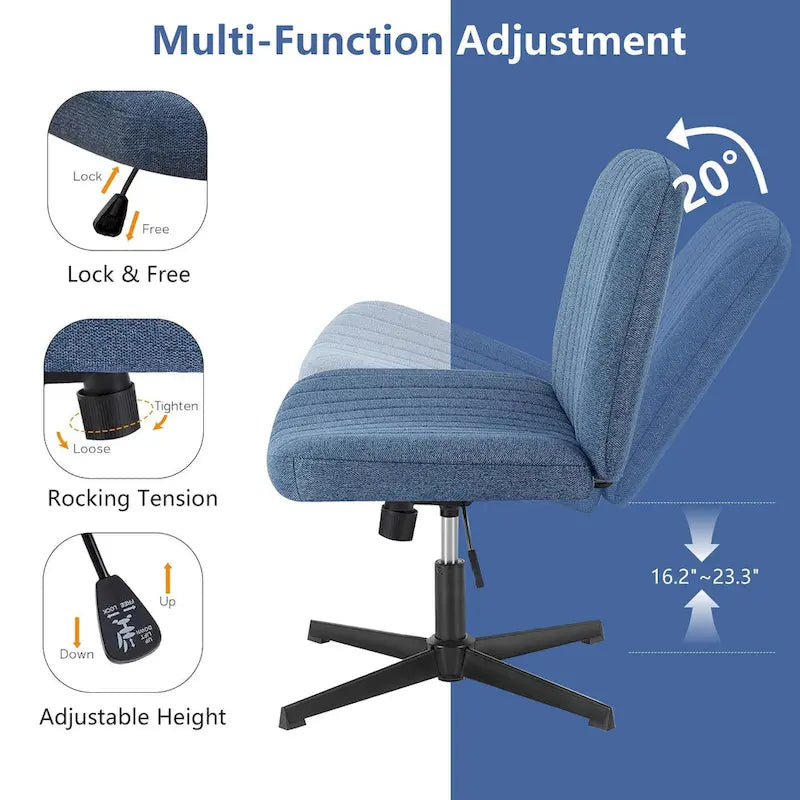 Chaise de coiffeuse pivotante à hauteur réglable