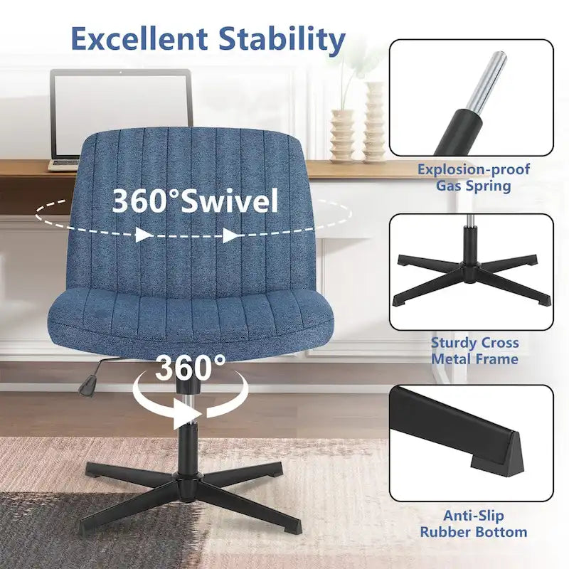 Chaise de coiffeuse pivotante à hauteur réglable