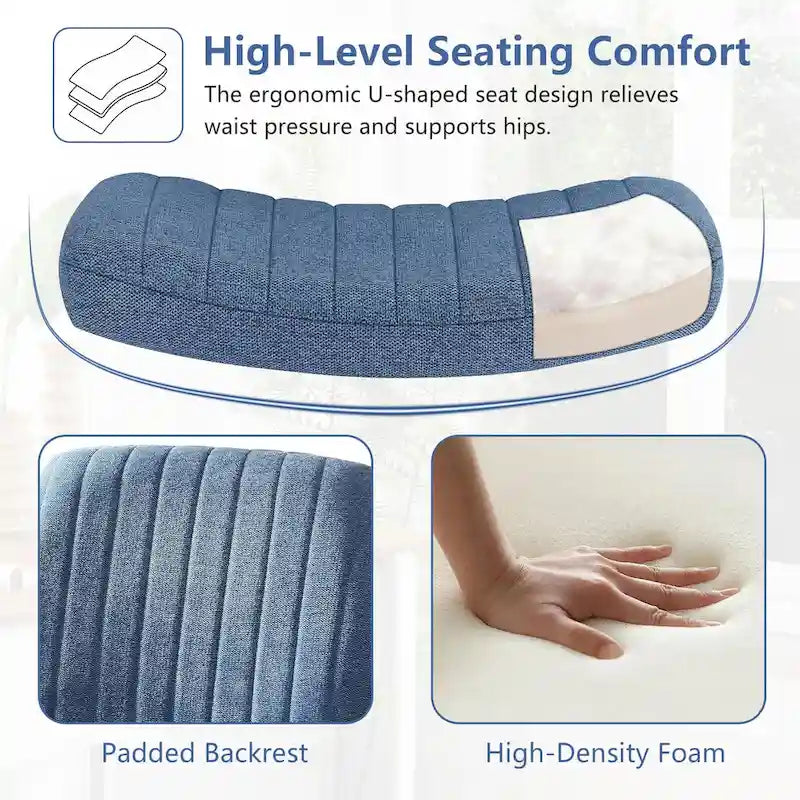 Chaise de coiffeuse pivotante à hauteur réglable