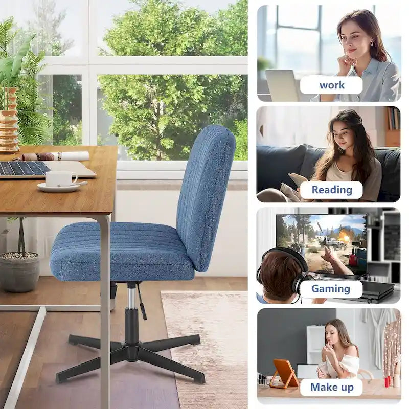 Chaise de coiffeuse pivotante à hauteur réglable