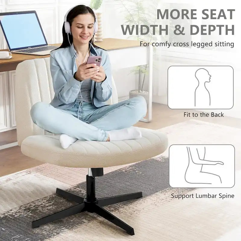 Chaise de coiffeuse pivotante à hauteur réglable
