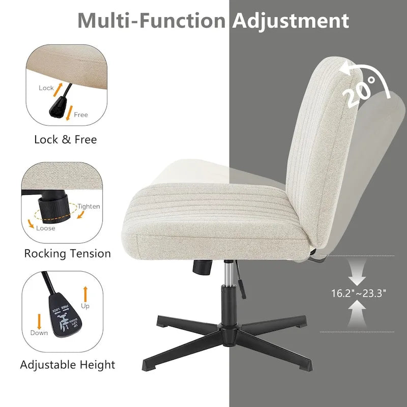 Chaise de coiffeuse pivotante à hauteur réglable