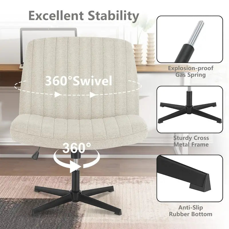 Chaise de coiffeuse pivotante à hauteur réglable