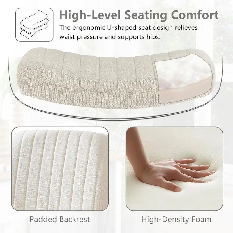 Chaise de coiffeuse pivotante à hauteur réglable