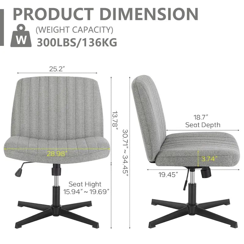 Chaise de coiffeuse pivotante à hauteur réglable