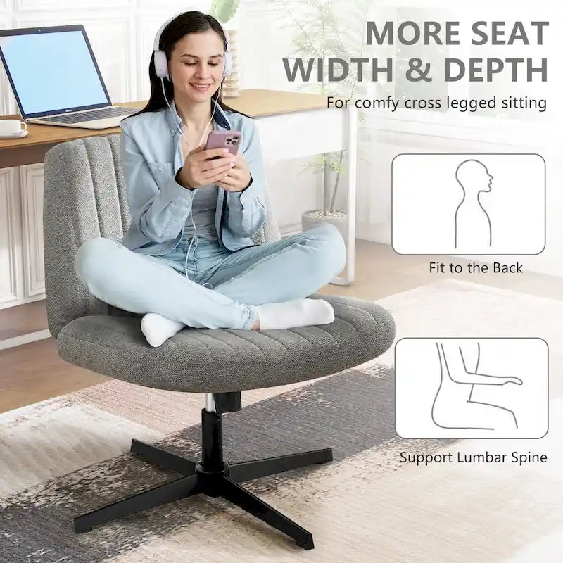 Chaise de coiffeuse pivotante à hauteur réglable